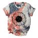 Sunflower Shirts for Women Plus Size Faith Tops Summer Short Sleeve Loose Casual T Shirt Junior Teen Girls Graphic Tees Z 9 Gray Medium