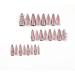 Justotry 24 Pcs 3D Stiletto Fake Nails: Snake White & Black French Press On Almond Nails for Women - Long Glue-On False Nails for Nail Art - Buy Online on GoSupps.com