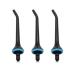Water Flosser Replacement Tips for Mospro Nicwell Nicefeel INSMART Oralfree Jet Nozzel Black 3 PCS Black Standard