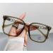 Oversized Anti Glare Computer Readers Eyewear Reading Glasses Square Blue Light Blocking Flat Light Mirror +3.50 Green