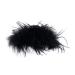 Asudaro Hair Clip With Feathers And Ruffles Elegant Hair Clips For Women Large Non Slip Hair Clips For Thick Hair Feather Hair Clips White Black