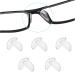 Festful Eyeglass Nose Pads,5 Pairs of Silicone Nose Pads for Glasses,Anti-Slip Soft Nose Protector for Glasses (Clear/2mm) 5 Pairs - Clear