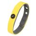 Bracelet for removal of static electricity with negative ions elastic silicone sports arm tape to increase the energy remove static electricity and the Yellow