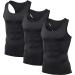 TSLA Men's Athletic Compression Sleeveless Tank Top 3 Pack - Black, Small - Buy Online on GoSupps.com