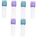 Flacon Applicateur Peigne Racines Pour Cheveux 6 Pi ces Plastique L ger Lavable Usage Maison Et Salon De Coiffure Couleurs Vert Fonc Et Violet Fonc