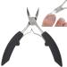 Professional Toenail Clippers Thick Ingrown Toe Nail Clippers Pedicure Clippers Toenail Cutters(Black) - Buy Online on GoSupps.com
