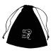 Mikinona 3 Pcs Hair Dryer Storage Bag Hair Straightener Bag Travel Hair Blow Bag Hair Dryer Bag Black Flannel