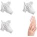 3 Pairs Cotton Moisturizing Gloves Over Night Bedtime White Cotton Cosmetic Inspection Premium Cloth Quality Eczema Dry Sensitive Irritated Skin Spa Therapy Secure Wristband One Size Gloves-3p