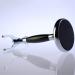 Stainless Steel Shaving Brush Stand Holder | Weighted Base | Black Handle - Buy Online on GoSupps.com