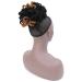 DreadLock Bun Afro High Puff Drawstring Ponytail Wig | Synthetic Faux Locs Hair Bun for Black Women | Clip In Hair Extension (1B/27) - Buy Online on GoSupps.com