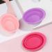 Makeup Brush Scrub Pad Portable Washing Tool Scrubber Brush Cleaner Tool Makeup Brush Cleaning Pad Foldable Bowl Cleaning Tools Folding Silicone Bowl Travel Bowl Silica Gel Make up - Buy Online on GoSupps.com