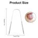 Jskwike Stainless Steel Tongue Cleaner Set - 2 U-Shape Tongue Scrapers for Fresh Breath & Bad Breath Reduction | International Shipping Available - Buy Online on GoSupps.com