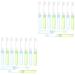 Gatuida manual toothbrush 20 pieces portable toothbrush cleaning brush foldable suitcase travel soft brush wire portable