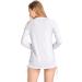 Women's White Long Sleeve Rash Guard with UV Sun Protection - Small - Buy Online on GoSupps.com