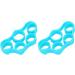Finger Exerciser Skin Friendly 2Pcs Soft Silicone Finger Trainer Light Portable High Flexibility for Family (Lake Blue 8.8LB) - Buy Online on GoSupps.com