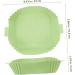 Ciieeo 3pcs Air Fryer Pan Air Fryers Airfryer Air Fryer Accessories Square Air Fryer Supply Food Mat Liner Greenx3pcs 24X19.5X5CMx3pcs - Buy Online on GoSupps.com