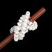 15 Pack White Spiral Hair Ties | Small No Crease Hair Coils | Telephone Cord Plastic Elastic Bands - Buy Online on GoSupps.com