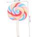 Levemolo 20 Pcs Rainbow Swirl Shape Lollipops Miniature Home Decorations for Fairy Tale Decoration Random Style - Buy Online on GoSupps.com