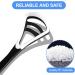 Divono 8 Pack Tongue Scrapers - Easy to Use & Clean Portable Tongue Cleaning Brushes for Oral Hygiene - Food Quality Black Tongue Cleaner - Buy Online on GoSupps.com