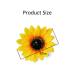 6 Yellow Sunflower Hair Clips - Crocodile & Duck Beak Salon Accessories for Weddings Parties & Beach Vacations - Buy Online on GoSupps.com