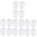 NOLITOY 16 Pcs Palm Rest Gel Pads Forefoot Cushion Inserts Silicone Shoe Inserts Silicone Gel Clear Foot Pad Toe Protectors for Flip-Flops Does Not Grind Feet Filler