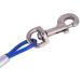 Dog Tie Out Cable 16.4ft Chew Proof Long Steel Wire Double Heads Tieout Leash for Small Medium and Larger Dog Outdoor Walking Camping Picnic(Blue) As shown - Buy Online on GoSupps.com