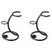 TsoLay 2 Pcs 2 In1 Men Shaving Tool Holder Curved Shaving Brush Manual Stand Holder Beard Accessories