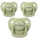 Name pacifier personalized on Schnullers from Filibabba Silicon.Size 1 0-6 months 3 pieces pacifier with name nuckel boy girl BPA-free pacifier made in denmark engraved Pistachio 0-6 months