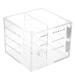 4 Layers Acrylic Eyelash Storage Box Eyelashes Holder Lash Display Organizer with Large Capacity for Grafting Lash Extension