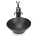 Stainless Steel Shaving Brush Holder Household Soap Dish Shaving Set for Men Black