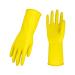 VGO ... 2 pairs reusable gloves for kitchen work household cleaning and dishwater long -sleeved multifunctional (HH4601) XL (2 -pack) yellow