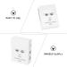 Hemoton 1Box Eyebrow Makeup Tool Eyebrow Ruler cosmetic Eyebrow Drawing Auxiliary Tool ink line 6x4.5cm White - Buy Online on GoSupps.com
