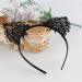 Akak Store Sexy Lovely Women Fashion Lace Cat Ears Headband Hair Accessories  Black