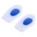 Heeren cushion 1 pair of silicone gel heel shell pillows Plantilla's fascitis plantar pain relief.