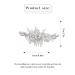 Silver Crystal Bridal Hair Comb - Rhinestone Wedding Headpiece for Women - Buy Online on GoSupps.com