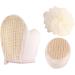 Buy Housoutil 6 Pcs Bath Ball Scrubbing Gloves | Exfoliating Loofah Body Scrubber for Shower - International Shipping Available - Buy Online on GoSupps.com