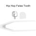 Teeth Brace Decoration Brass Hip Hop False Tooth Convenient Wear for Daily Use for Party(Silver) - Buy Online on GoSupps.com