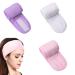 LHQYKHOZ 3-piece Velcro Hair Band Adjustable Makeup Hair Band Self-adhesive Yoga Hair Band Suitable for Beauty Sports Yoga Face Washing etc