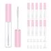 10pcs Empty Mascara Tubes with White Wand  CAIYA Empty Eyelash Tubes for Castor Oil 10ml Mascara Containers Bottles Eyelash Cream Containers with Rubber Stoppers Funnels for Cosmetics Sample(Pink)