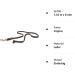 COPCOPET Premium Cognac Dog Leash - Soft Cowhide Drag Line with Chromic Carabiner | Durable Braided Leather Dog Accessories Made in Germany (1.35m x 8mm) - Buy Online on GoSupps.com