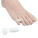 Zinyakon Two Hole Gel Small Toe Separator, 12 Pcs Little Toe Spacer for Overlapping Toe, Calluses, Blister, Relieve Foot Pain, Pinky Toe Corrector for Little Toe Bunion Pain