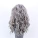 RONGDUOYI Silver Short Bob Lace Front Wig - 16 Inch | Glueless Body Wave Synthetic Hair for Women | Heat Resistant Fiber | Free Part | Daily Use & Cosplay - Buy Online on GoSupps.com