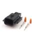 Liangmei Qingqing Store 2 sentences 2 PIN 7282-8851-30 7283-30 Automotive Waterproof Electronic plug houses wire socket female male (color: army green package: 2 set of males) 2 set of male army green