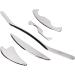 Verdant Touch Stainless Steel Gua Sha Massage Tool Set - 5 Pieces for Muscle Pain Relief & Body Wellness - Buy Online on GoSupps.com