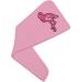 Flamingo Neon Microfiber Hair Towel Wrap for Women | Super Absorbent 10x26 Inch Hair Turban with Button - Perfect for Fast Drying & Travel - Buy Online on GoSupps.com