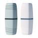 Jadin toothbrush cup travel toothbrushes etui travel set 2 pieces of toothbrushes for camping travel business trips at home school of creative toothbrush cups (white green) (green white)