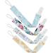 Klemys Baby Pacifier Clips 4 Pack Binky Paci Holder and Leash Unisex for Boys and Girls Fits for Most Pacifier Binkie Styles & Baby Teethers & Toys and Gift Universal Fit - Buy Online on GoSupps.com