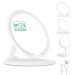SHEGINEL Travel Makeup Mirror Folding Travel Mirror with Light Led Mirror Makeup Rechargeable 4 Levels Brightness Adjustment 180   Rotation Cosmetic Mirror for Makeup Bedroom Travel 7.5inches led mirror