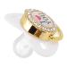 Bling Baby Pacifier Set - Healthy Safe & Stylish I Love You Design for Parties (Blue M) | International Shipping Available - Buy Online on GoSupps.com