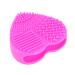 Didiseaon Silicone Makeup Applicator Brush Cleaning Pad Love 8X8.5cm Rosy